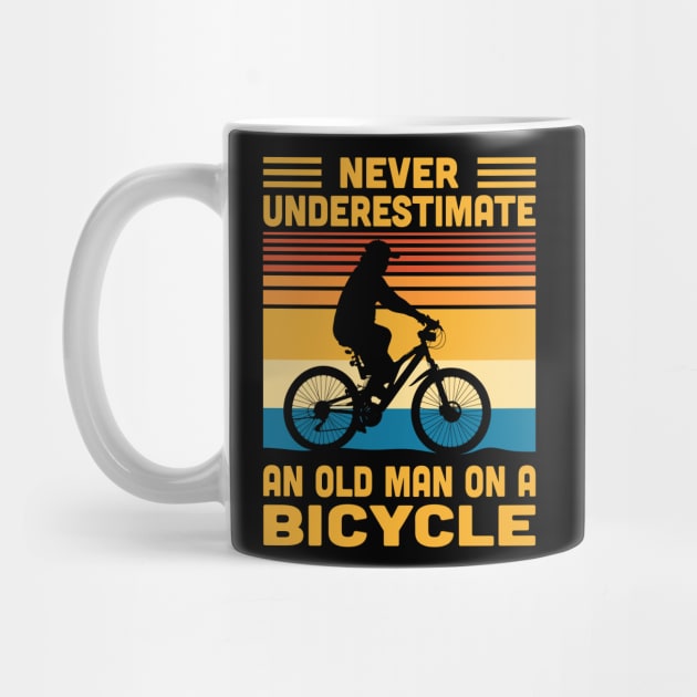 Never Underestimate An Old Man On A Bicycle by Vcormier